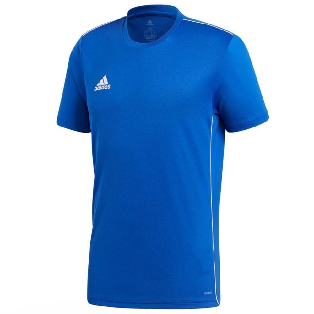 Adidas Boys Blue Short Sleeve Core 18 Jersey Training Shirt Size XL NWT